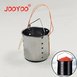 Gotero de cebo de agua profunda, jaula de cebo de pesca con fondo de acero inoxidable, dispensador de cebo que se hunde, alimentación precisa, tradicional, 1 ud.