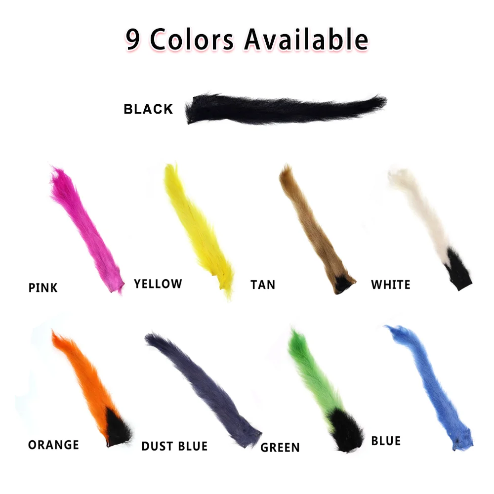 Wfireo-cola de becerro Natural para pesca de trucha, Material de atado de mosca para paracaídas Royal Wulff - imagen 3