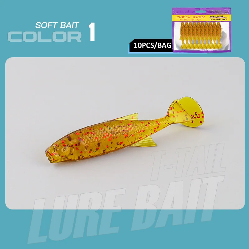 Vinilos para pesca deportiva – Señuelos blandos de silicona tipo gusano - imagen 5