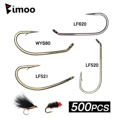 Anzuelos Bimoo Jig Head 8#-22# – Acero carbono con púas para ninfa