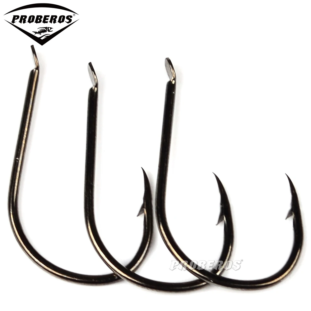 PROBEROS 500 piezas 1 # -15 #   Gancho único de acero con alto contenido de carbono, púas afiladas y fuertes para pesca en agua dulce y salada, venta al por mayor