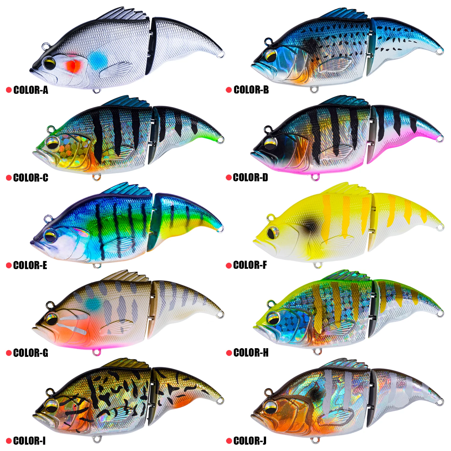 Descubra la selección vibrante de señuelos de pesca con diversos diseños y colores para mejorar su experiencia de pesca.