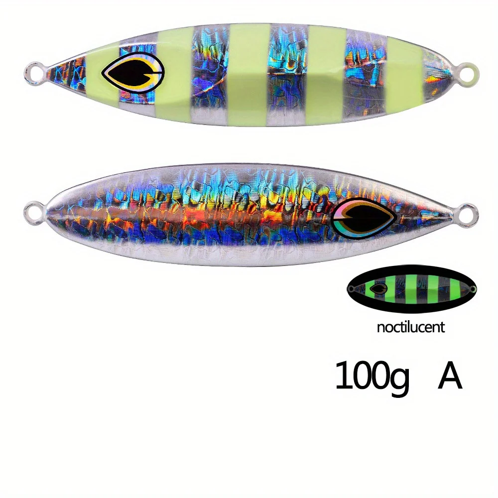 Señuelo de pesca de Metal piezas VIB, 80G, 100G, 120G, señuelos de hundimiento, señuelos de mar, cuchara, bueno para pesca Jigging, cebo de hielo duro, 1 unidad - imagen 5