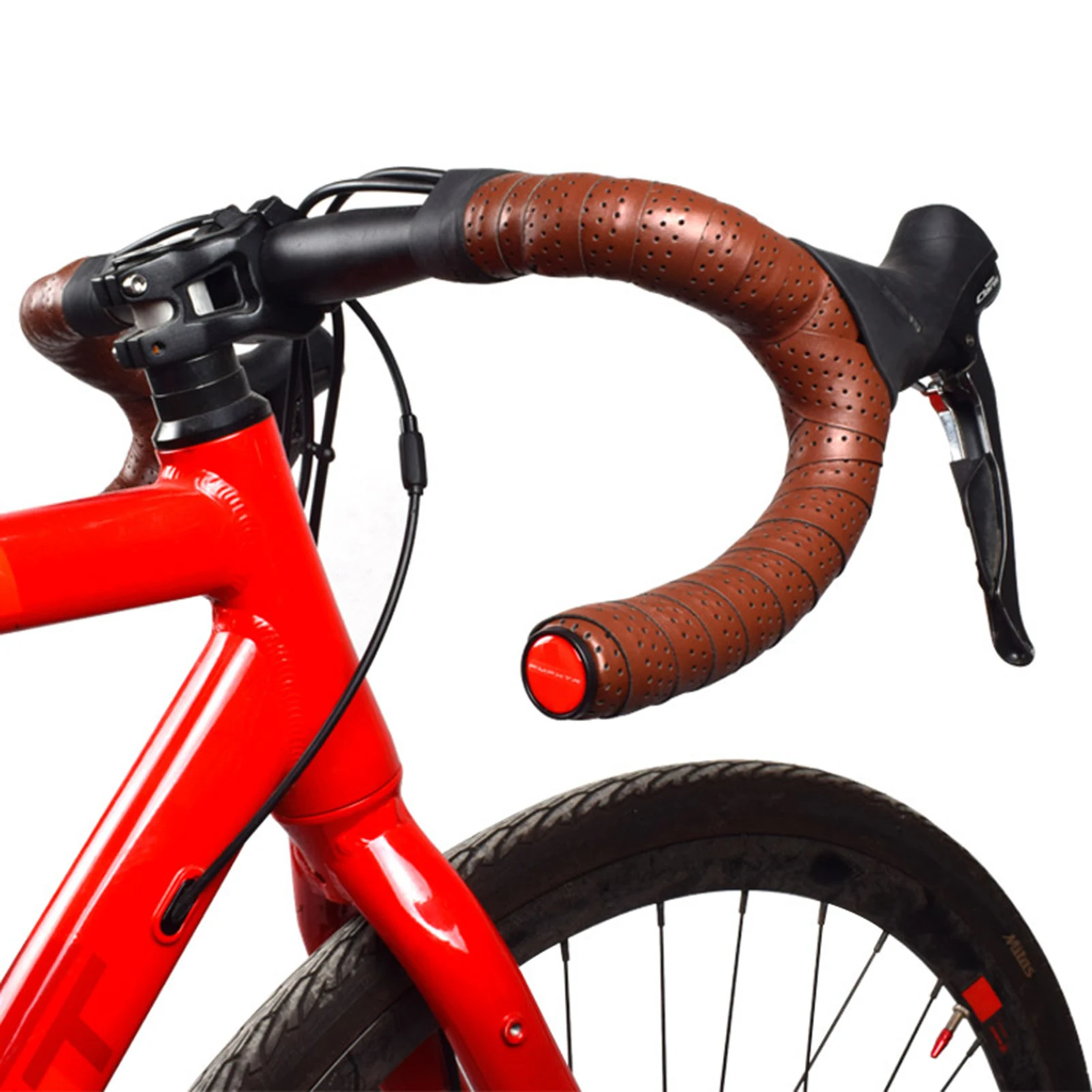 Correa de manillar de bicicleta de 2,17m, correa de manillar antideslizante de cuero Pu para bicicleta de montaña y carretera, herramientas de modificación de bicicleta para ciclismo al aire libre - imagen 5