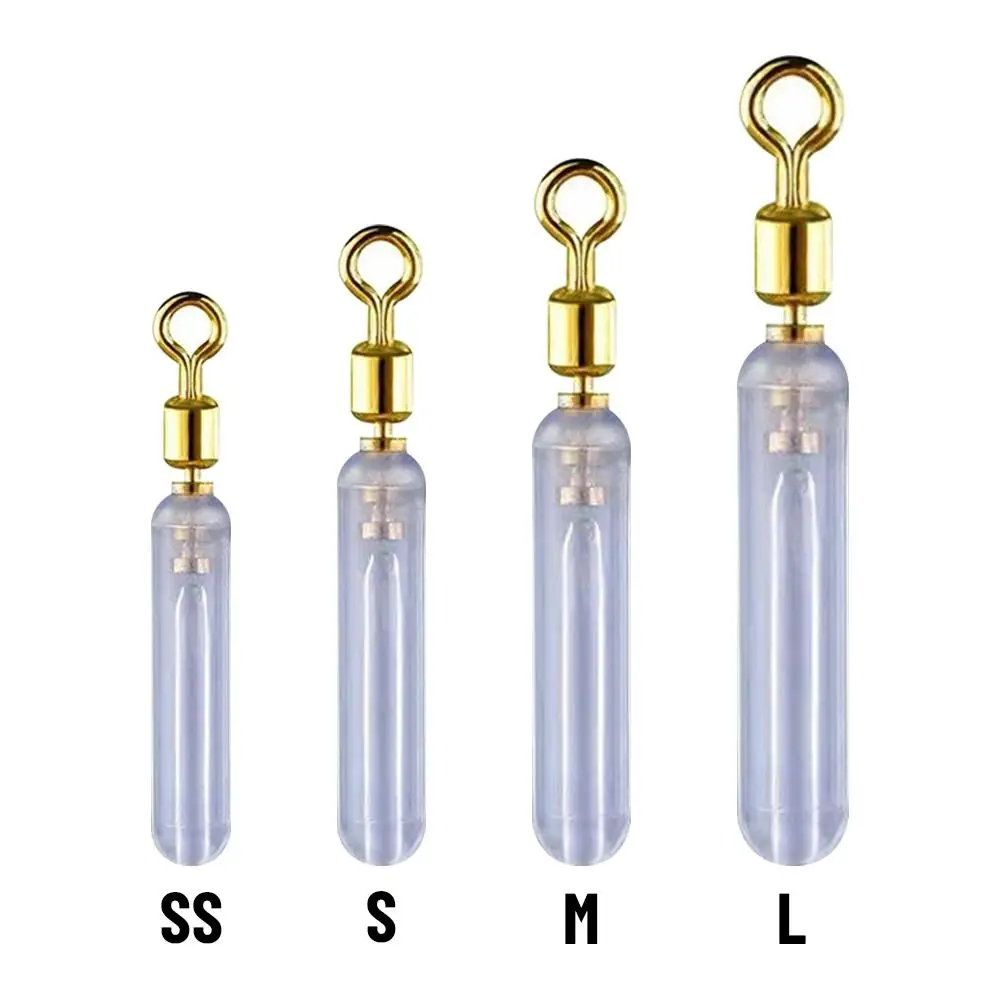 50 Uds. De accesorios de pesca de tubo de 4 tamaños de alta calidad, flotador de cabeza de cobre con rotación boia flotante, boya flotante, flotadores de pesca anudados - imagen 4