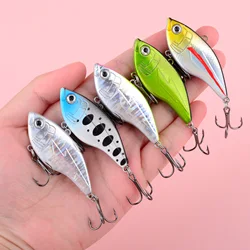 Señuelos de pesca Jerkbait, cebos Wobbler de hundimiento Artificial, aparejos de pesca para Lucio y lubina, 5 uds.