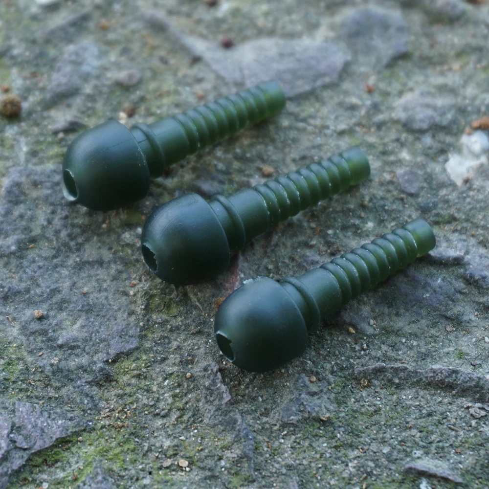 Hirisi-Mangas de seguridad para pesca de carpa, 10 piezas, Clips de plomo, aparejos de pesca de goma AH050 - imagen 3