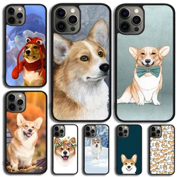 Funda bonita para teléfono con perro Corgi para iPhone 17 Air 15 16 14 11 12 13 Pro MAX Plus