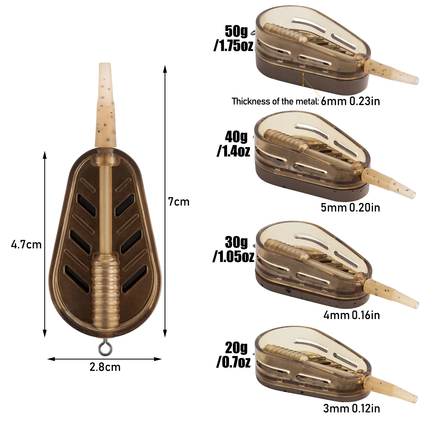 Alimentador de método carpa – molde lanzador cebo - imagen 3