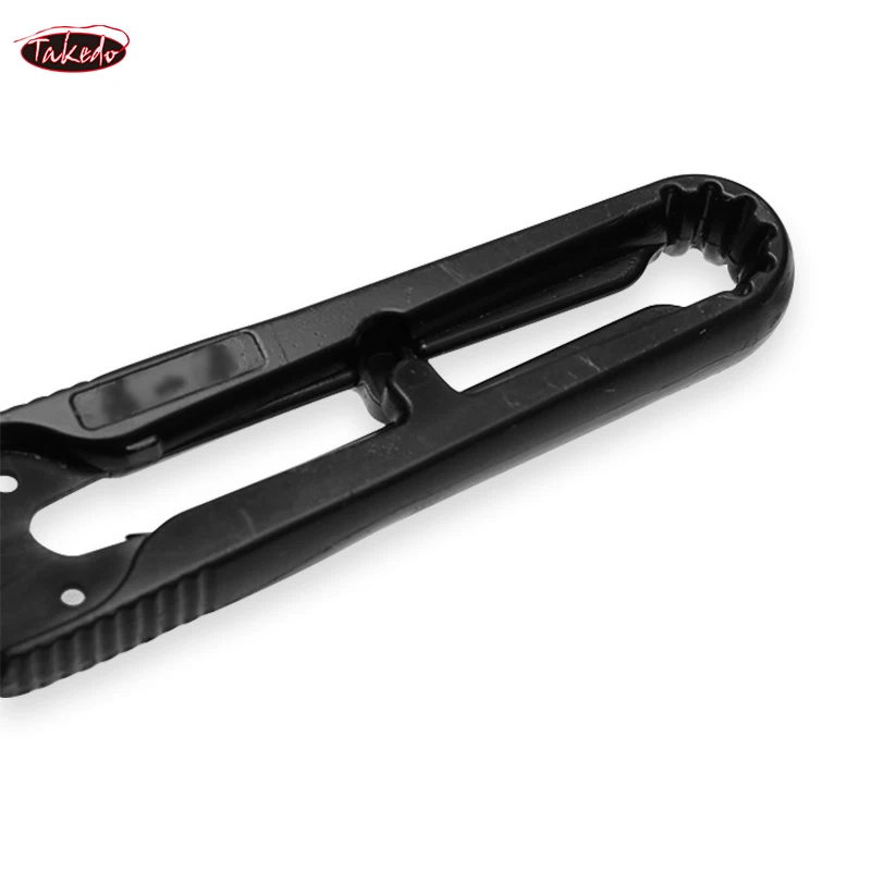 TAKEDO 1 Uds TB-499 tijeras de pesca de acero rico en carbono en forma de U tijeras para sedal de pescado herramienta de costura tijeras para uso en peces - imagen 4