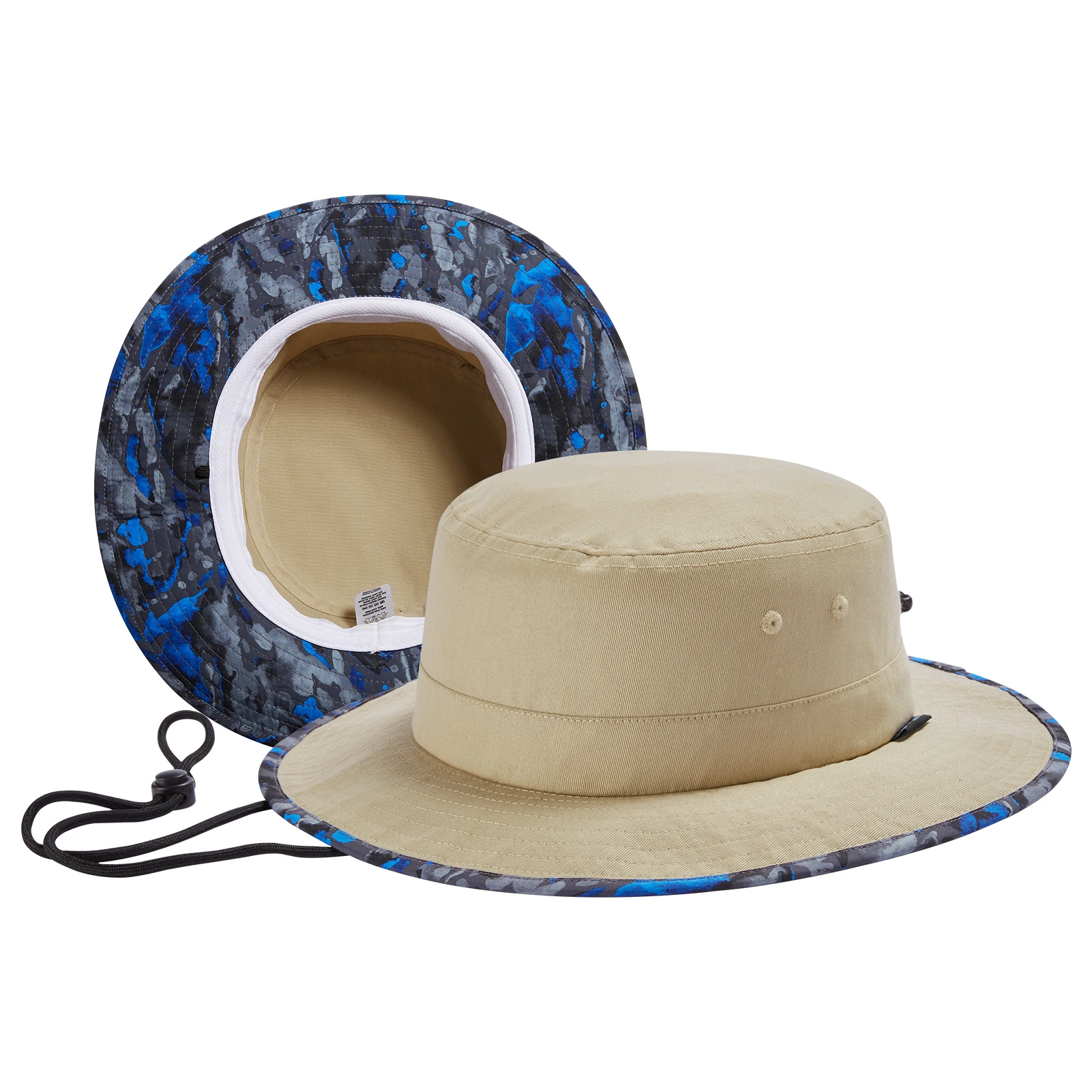 Sombrero de sol plegable UPF 50 + para hombre y mujer, sombrero de cubo con estampado de ala inferior, ideal para verano, senderismo, pesca, playa, Safari - imagen 2