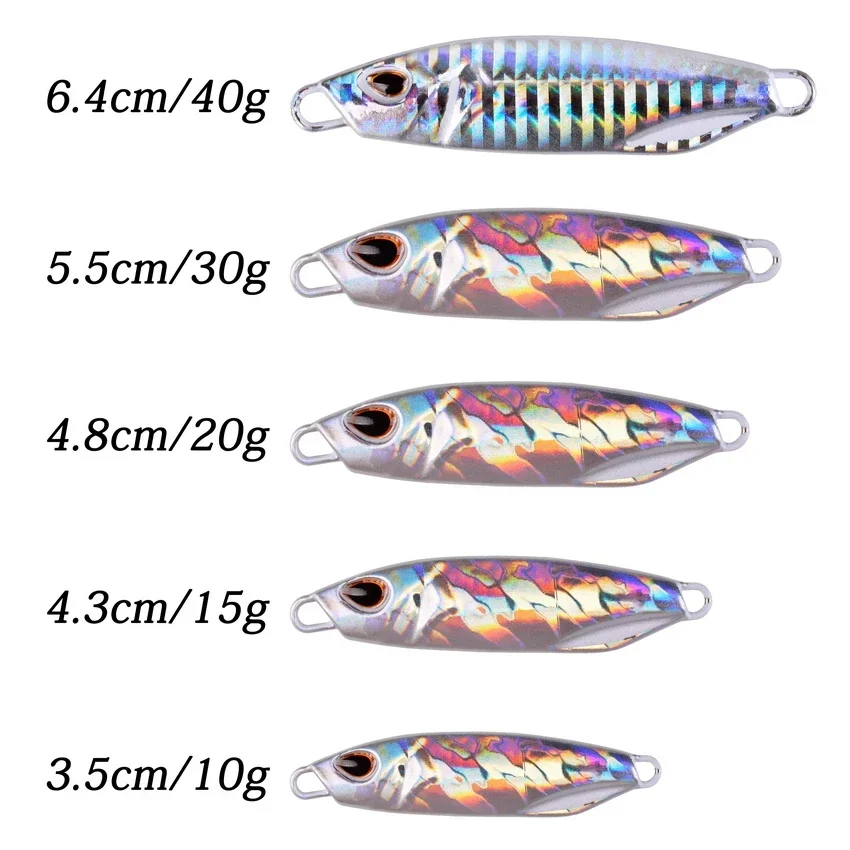 Jigs metálicos japoneses para jigging de lubina - imagen 5