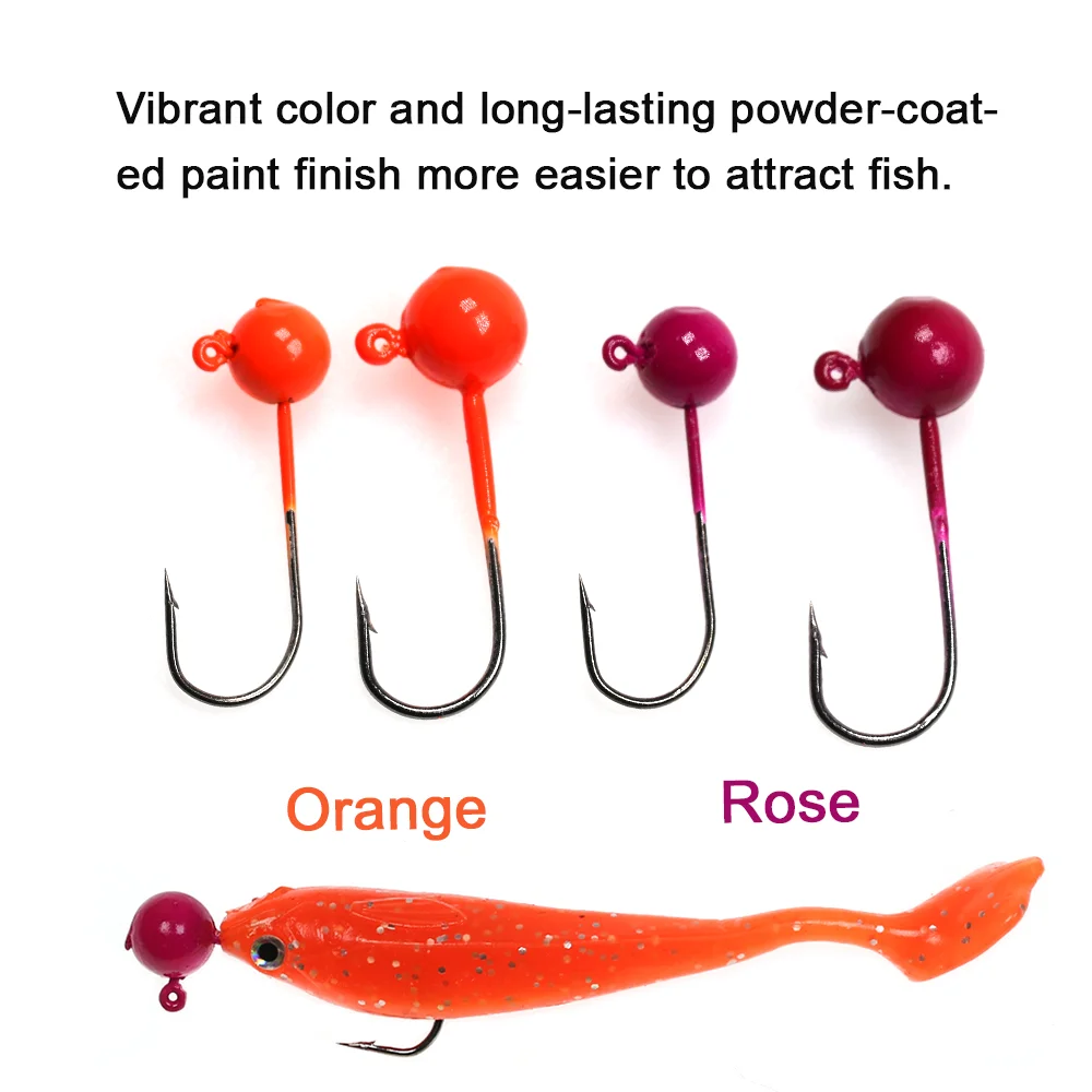 LIONRIVER Anzuelos Jig Head para vinilo – Pesca en agua salada - imagen 4