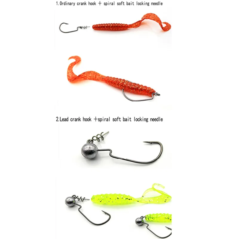 TAKEDO 15MM 25MM 35MM pasador de bloqueo de resorte de acero inoxidable fuerte conector de señuelo suave accesorios de pesca en el mar - imagen 3