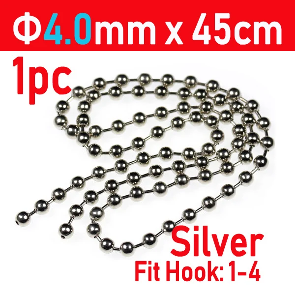 1pc Silver 4l0mm
