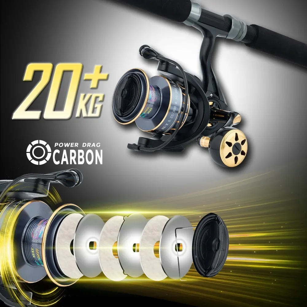 Marca MBLN, carrete giratorio duradero, engranaje de aleación, carrete de aleación y mango de aleación, brazo CNC de aleación, 5 + 1 rodamiento de bolas de acero, carrete de pesca de agua salada - imagen 3