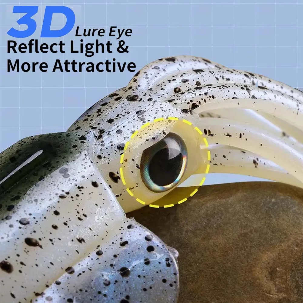 ZUKIBO-señuelo de pesca de calamar suave, plantilla de calamar UV luminosa de 7g/20g/60g para pesca en barco de agua salada, cebo Wobblers para pesca en roca - imagen 4