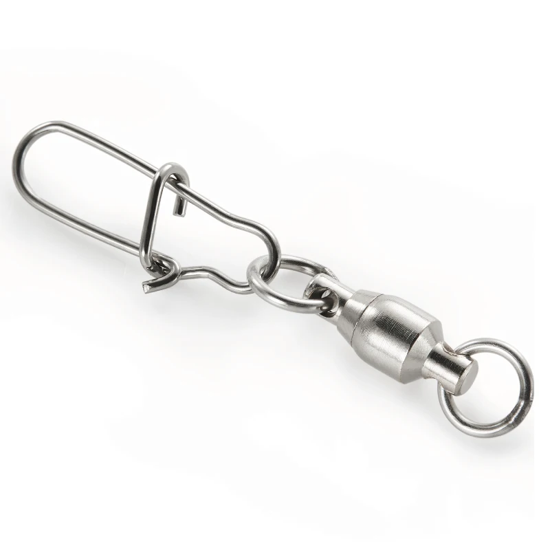 LUREHOLIC 10 Uds BB giratorio con SS Snap rotación súper fuerte de alta velocidad capacidad excepcional de rodamiento de acero inoxidable y latón - imagen 5