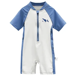 Traje de neopreno infantil manga corta – Cremallera, una pieza para bebés