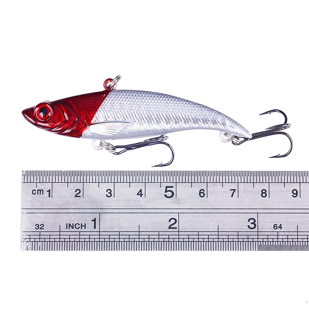Señuelo de pesca con vibración VIB, cebo duro de plástico Wobbler Crankbait Artificial de invierno, 1 uds, 7,5 cm, 12,8g - imagen 2