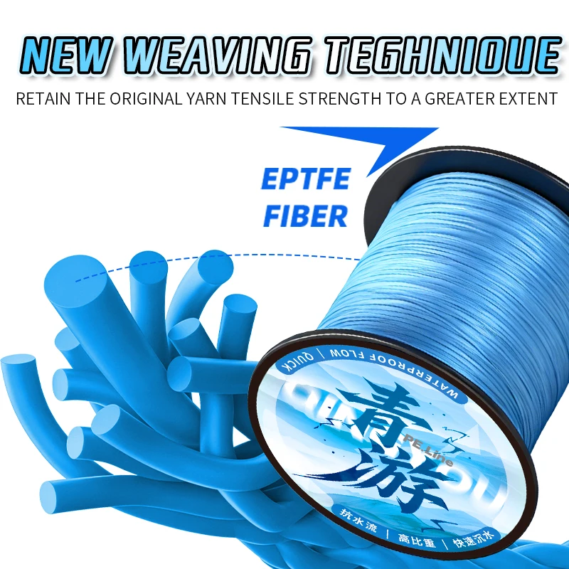 Línea de pesca trenzada YGK X8 PE multicolor – gran resistencia - imagen 4