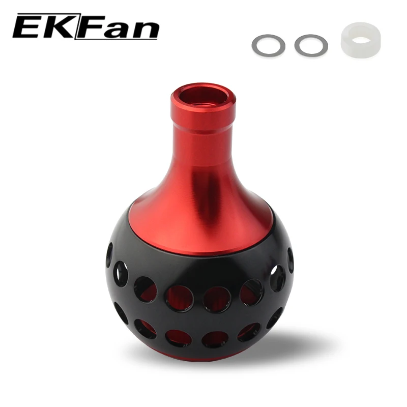 EKFan-carrete de pesca de aleación de aluminio, perilla de mango de 38MM, adecuado para fundición de cebo y carrete giratorio, piezas de accesorios, 1 unidad - imagen 2