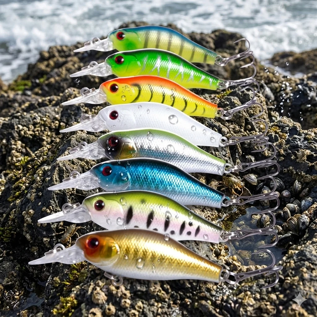 Sharp Crankbait Profundo Wobbler labio largo para lubina y lucioperca - imagen 4