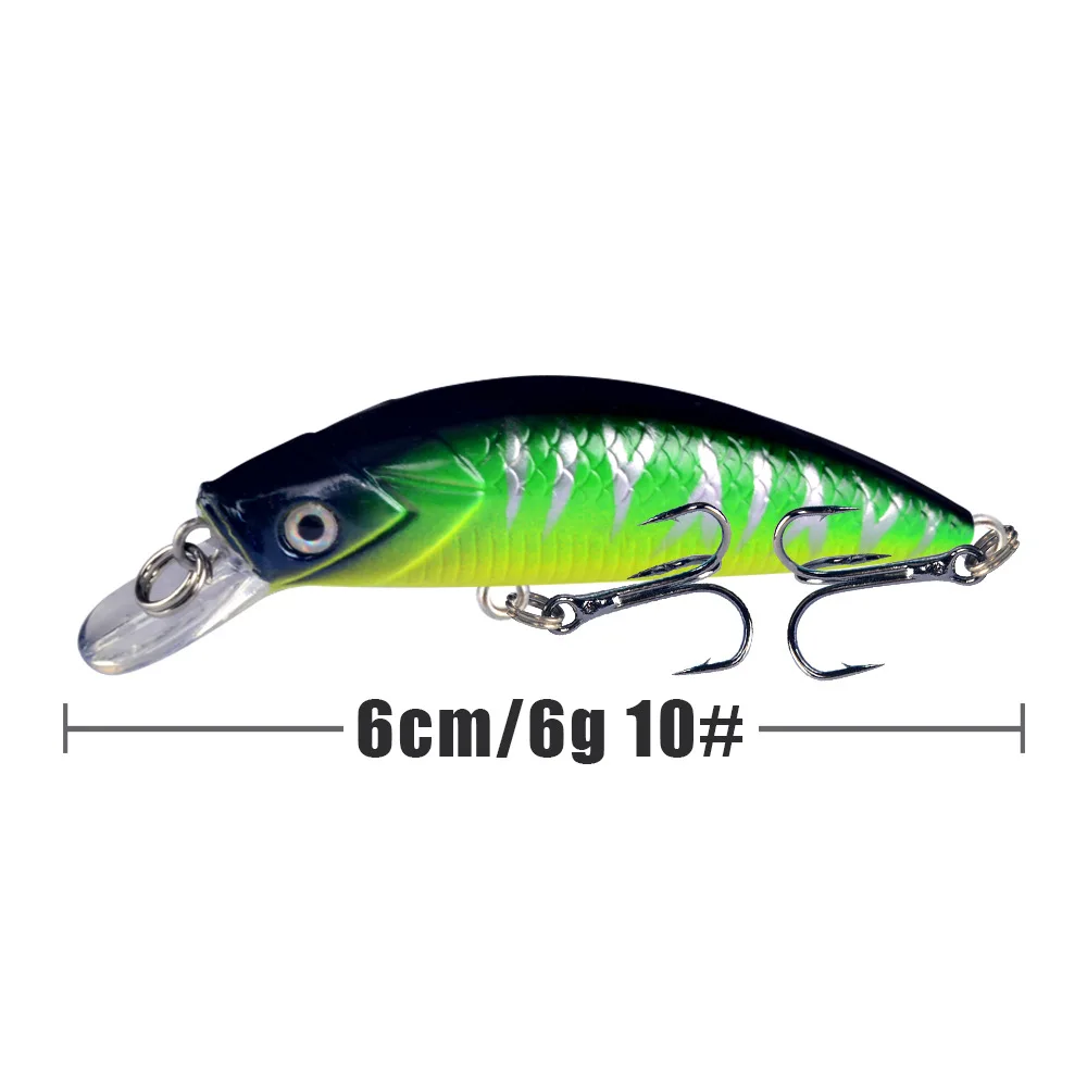 Señuelo artificial tipo Minnow – Cebo duro para lubina y salmón - imagen 5