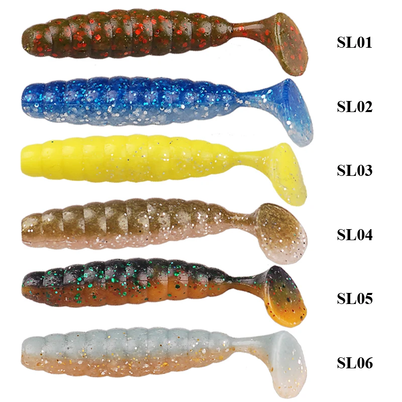 Descubra la variedad de colores y diseños para señuelos de pesca con SL01 a SL06