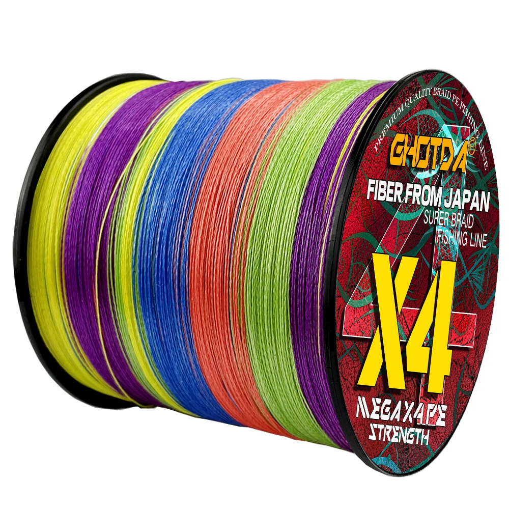 Línea de Pesca con mosca de carpa X4/8 hebras, 1000M, súper fuerte, 10-80LB, cuerda tejida de agua salada marina, multifilamento trenzado, alambre principal de Pesca - imagen 2