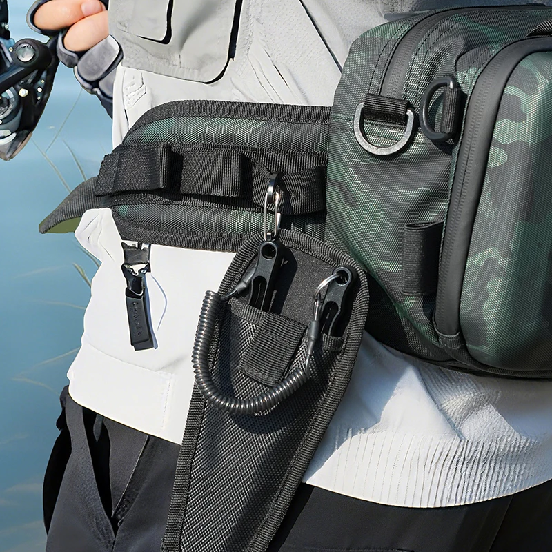Riñonera de pesca ligera – Bolsa de señuelos dura y multifunción - imagen 5