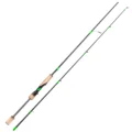 green spinning rod