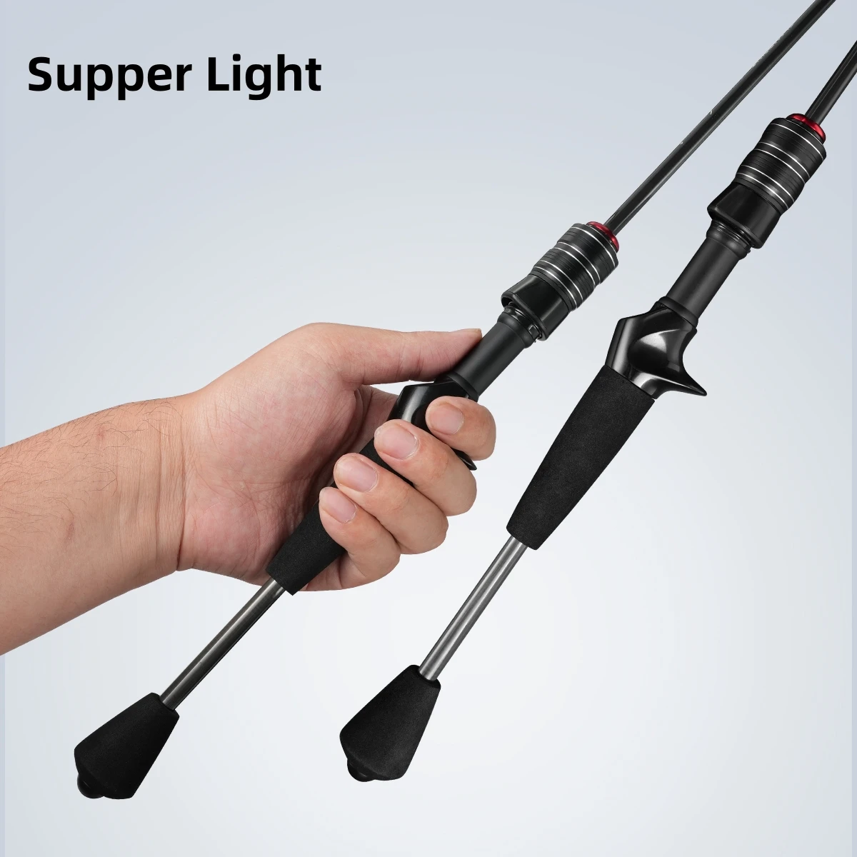Caña de spinning Glamdring 1,8 m UL/L para trucha – Carbono sólido - imagen 3