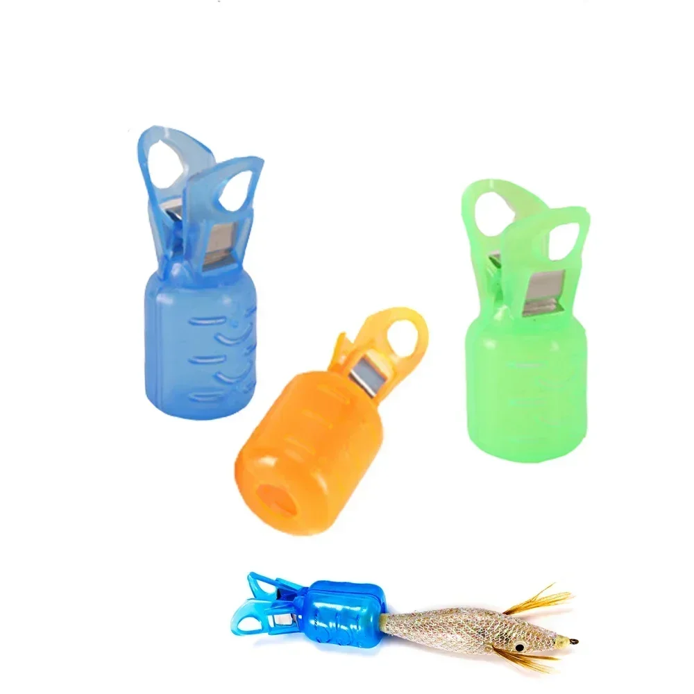 10 Uds. Protector de plantillas de pesca, cubiertas de señuelos, ganchos, cubierta de plantilla de calamar, paraguas, tapas de seguridad, accesorios de pesca, herramientas - imagen 3