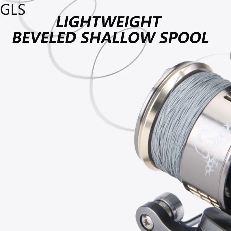 Carrete de pesca giratorio de doble agarre, carrete de pesca de carpa con caña de equilibrio, rueda de pesca de Metal, carrete de fundición - imagen 5