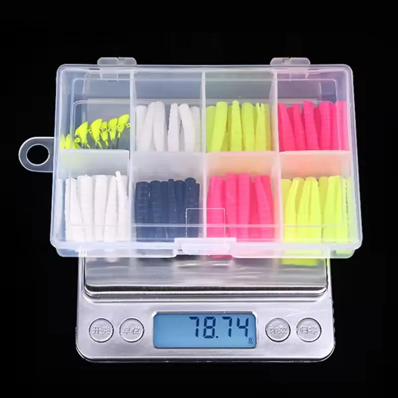 Kit vinilos y jig head WEIHE – Mini señuelos blandos aleación zinc - imagen 3