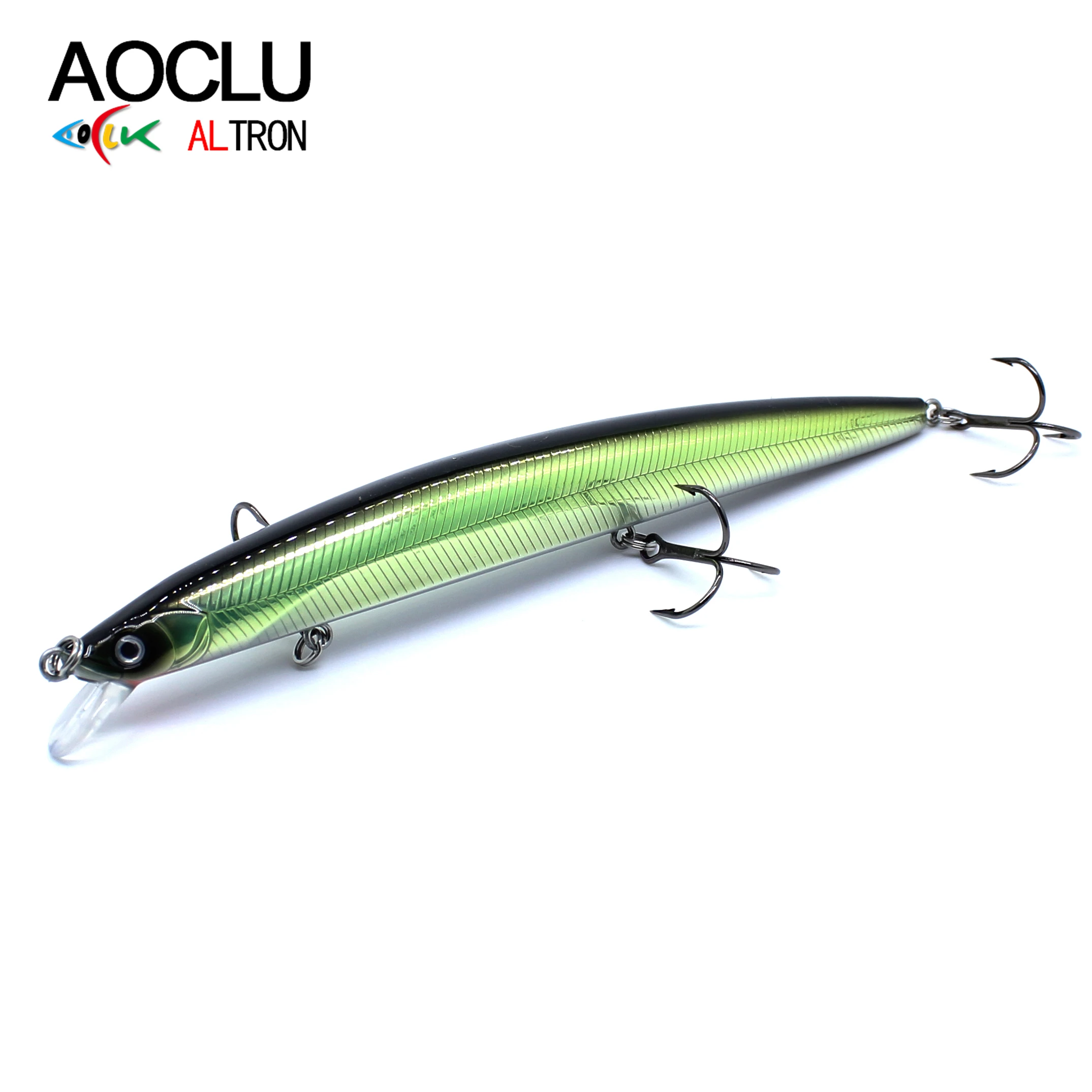 AOCLU-Cebo duro flotante para pececillo, señuelo de pesca Jerkbait, anzuelos triples VMC, calidad japonesa, 144mm, 19G - imagen 4