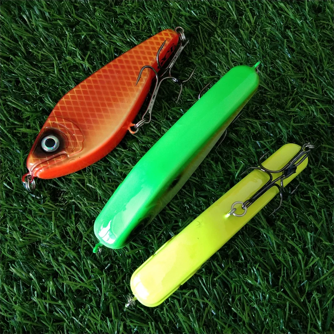 1 unidad de 12cm, 51,8g, sonajero que se hunde, Popular Pike, cebo duro Jerk, señuelo de pesca Crankbait, aparejos de lubina Wobbler - imagen 3