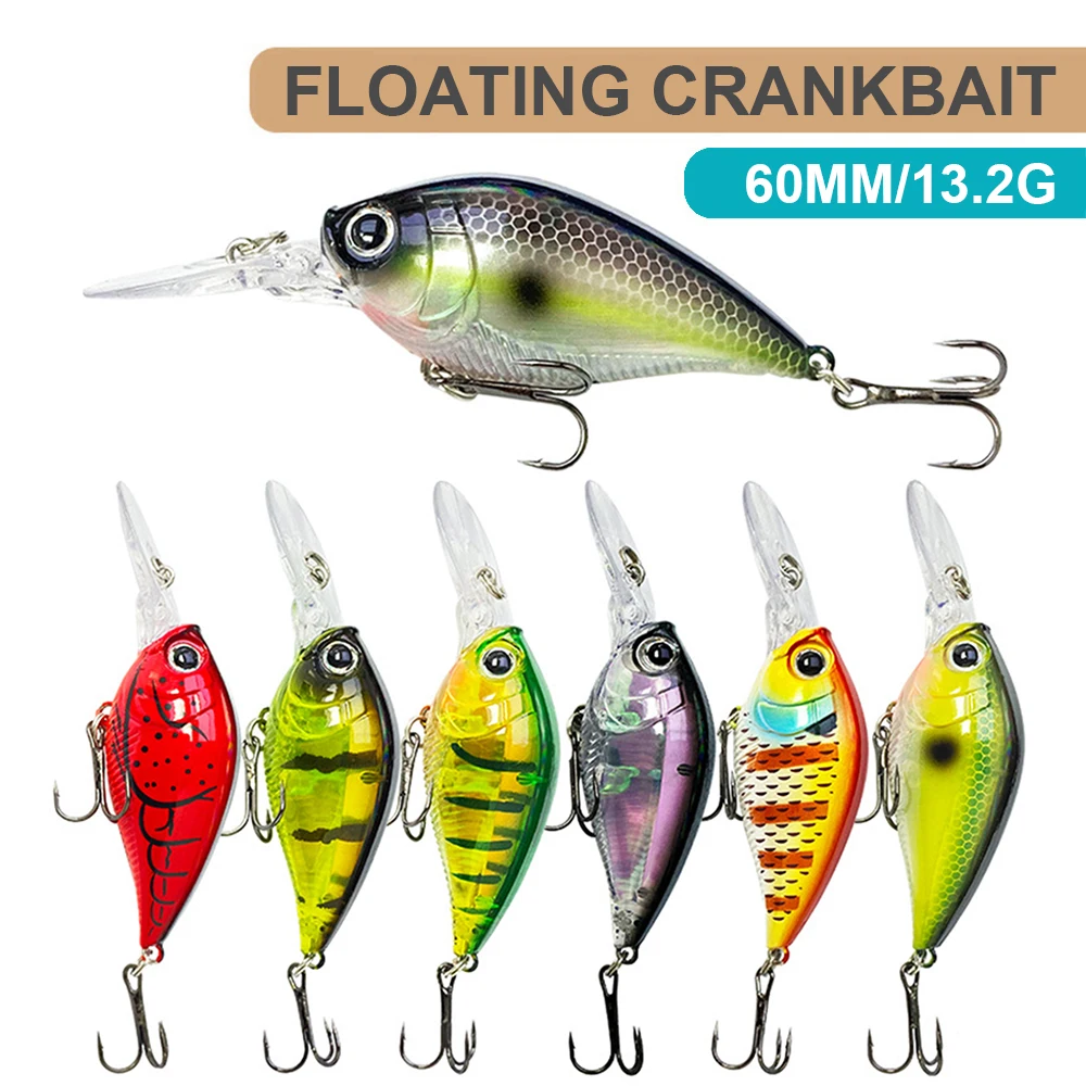 Señuelos de Pesca flotantes Crankbait Wobbler, cebo duro Artificial para buceo profundo, labios largos, agua de mar, Grouper YG149, 6cm, 13,2g - imagen 3