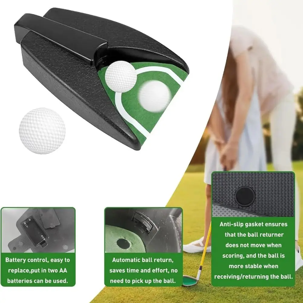 Unidad de práctica automática de retorno de bola para uso en interiores, retorno automático de taza de Golf con batería - imagen 4
