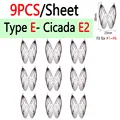 9pcs Type E2