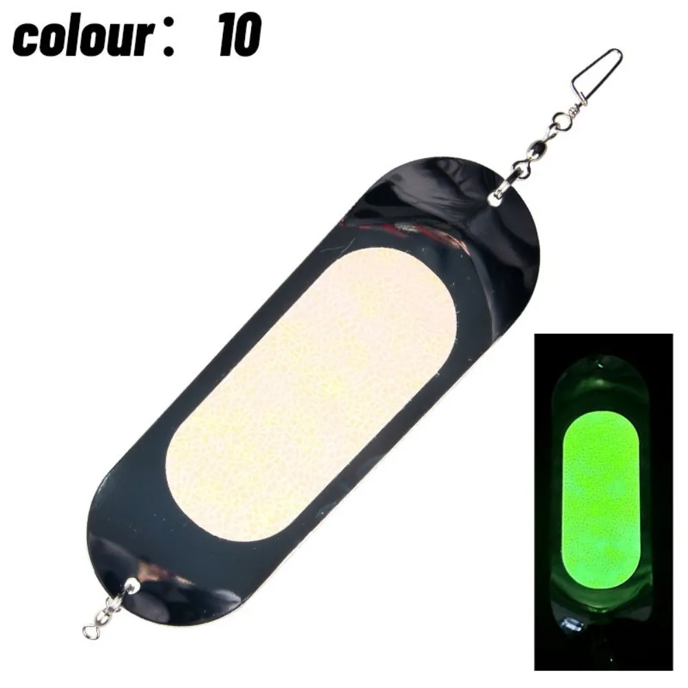 2023 peso ajustable Tlapia pesca Flasher señuelo de curricán Flasher profundo placa de buceo Metal 6in 48g herramienta de curricán pesca en el mar - imagen 3