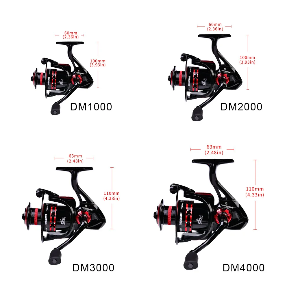 Rueda de carrete de pesca giratoria ultraligera, carrete poco profundo de fundición larga para pesca en el mar, Lucio, lubina, rueda giratoria de metal, 2000S-6000S - imagen 5