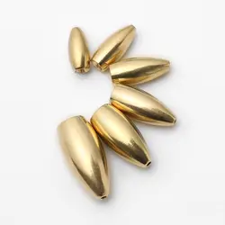 Plomos de pesca cobre y oro espiral para vinilos y señuelos