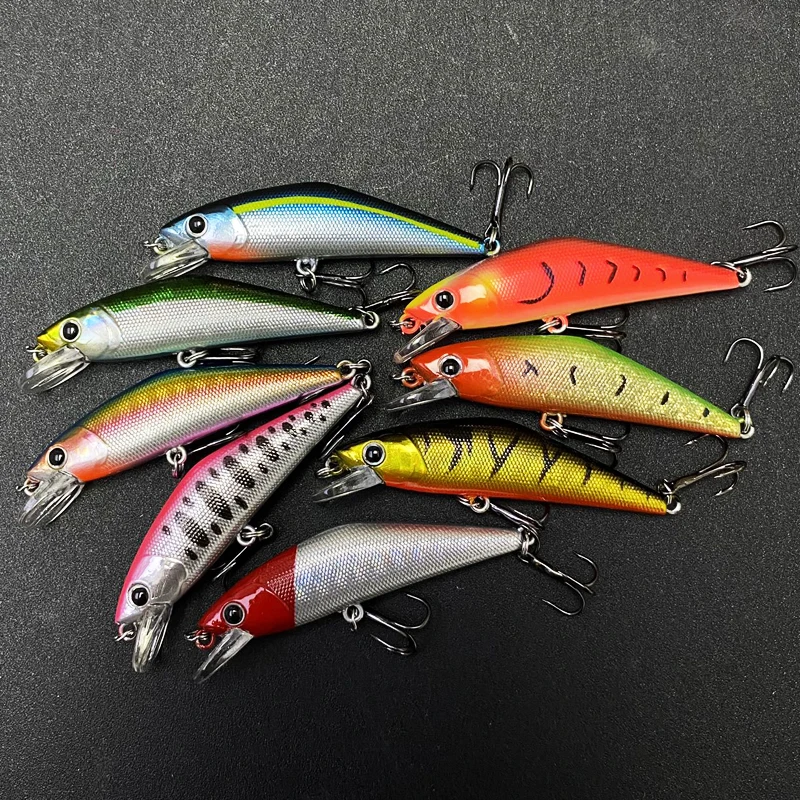 3,4g 50mm Mini Señuelos de Pesca de pececillo hundido trucha lubina cebos artificiales de agua dulce Pesca Wobbler Swimbait accesorios de Pesca - imagen 2
