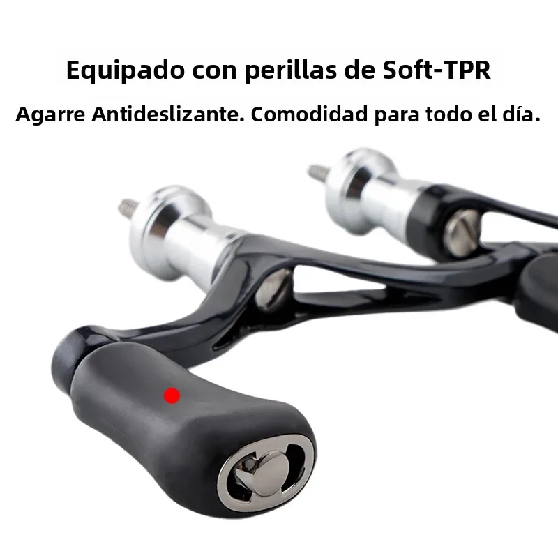 Huidiao-mango ligero de fibra de carbono, empuñaduras individuales/dobles, balancín Ultra resistente para carrete de pesca giratorio - imagen 2