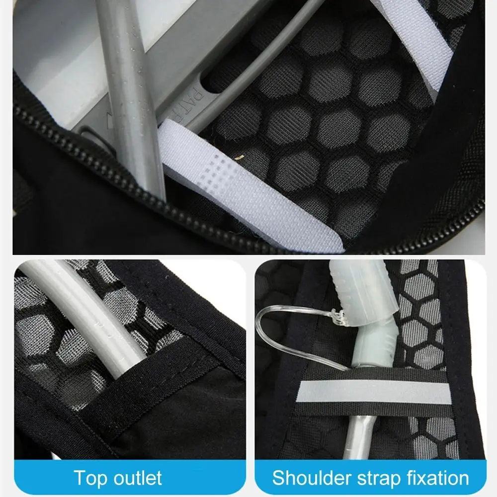 Mochila ligera para correr, chaleco reflectante con correa ajustable, chaleco de almacenamiento para botella de agua corriente con soporte para teléfono - imagen 5