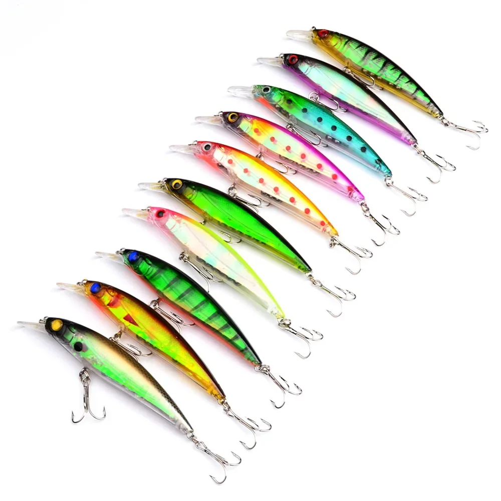 Señuelo Minnow flotante 11cm – Cebo duro tipo Crankbait para lubina - imagen 4