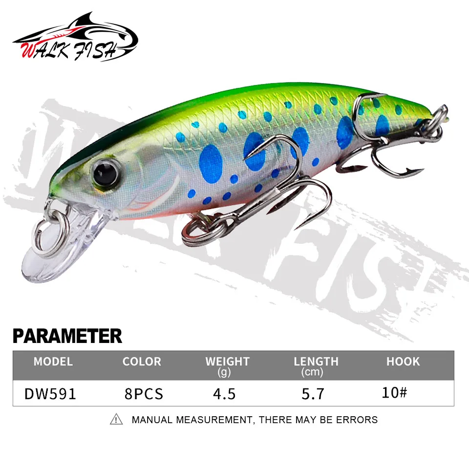 WALK FISH-Mini Señuelos de Pesca de hundimiento, cebo duro Artificial profesional, sonajero, Wobblers, Janpan, 4,5g, 4,6g, 6,8g, 1 unidad - imagen 3