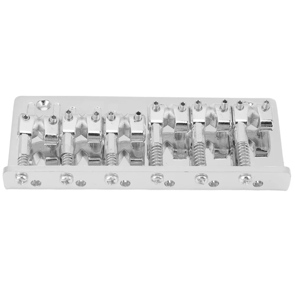 Puente bajo 6 cuerdas zinc – Sillines ajustables plata negro oro - imagen 3